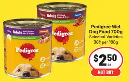 IGA Pedigree Wet Dog Food offer