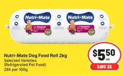 IGA Nutri-Mate Dog Food Roll offer
