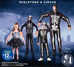 Spotlight SPOOKY HOLLOW Skeletons Costumes offer