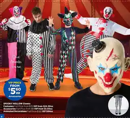 Spotlight SPOOKY HOLLOW Clowns offer