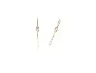 Bevilles Jewellery 9ct Yellow Gold Cubic Zirconia Hasma Hoop Earrings offer
