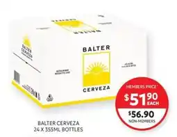 Harry Brown Balter Cerveza offer