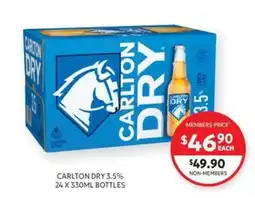 Harry Brown Carlton Dry 3.5% offer