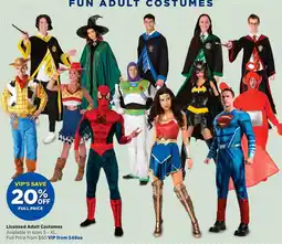 Spotlight Licensed Adult Costumes offer
