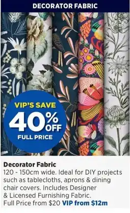 Spotlight Decorator Fabric offer