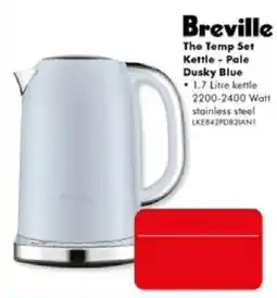 The Good Guys Breville The Temp Set Kettle - Pale Dusky Blue offer