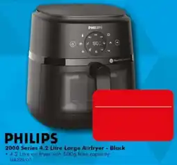 The Good Guys Philips 2000 Series 4.2 Litre Large Airfryer - Black offer
