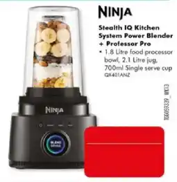 The Good Guys Ninja Stealth IQ Kitchen System Power Blender + Professor Pro offer
