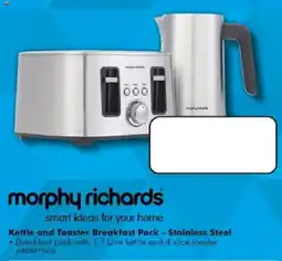 The Good Guys morphy richards Kettle and Toaster Breakfast Pack - Stainless Steel offer