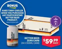 Bottlemart Better Beer Zero Carb offer