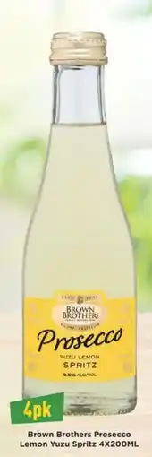 Liquor Legends Brown Brothers Prosecco Lemon Yuzu Spritz offer
