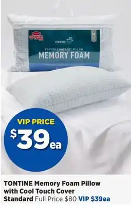 Spotlight TONTINE Memory Foam Pillow with Cool Touch Cover offer