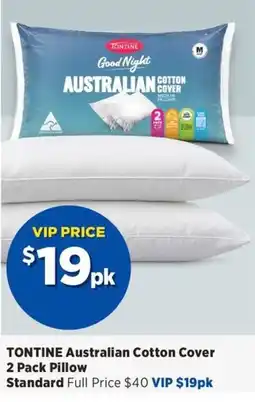 Spotlight Tontine Australian Cotton Cover Pillow offer