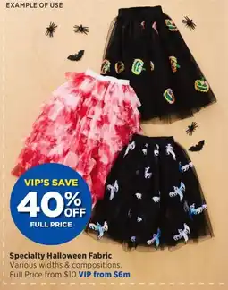 Spotlight Specialty Halloween Fabric offer
