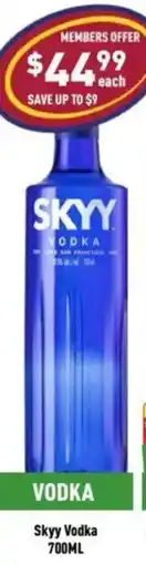 Liquor Legends Skyy Vodka offer