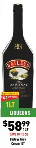 Liquor Legends Baileys Irish Cream offer