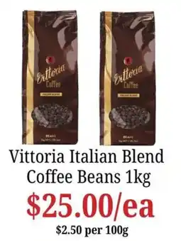 Farmer Jack's Vittoria Italian Blend Coffee Beans offer