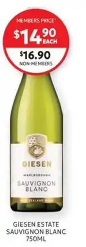 Harry Brown Giesen Estate Sauvignon Blanc offer