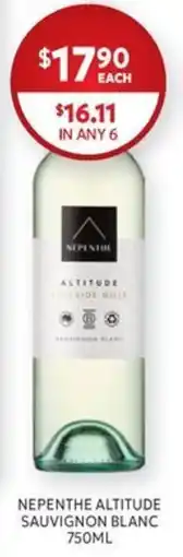 Harry Brown Nepenthe Altitude Sauvignon Blanc offer