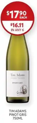 Harry Brown Tim Adams Pinot Gris offer