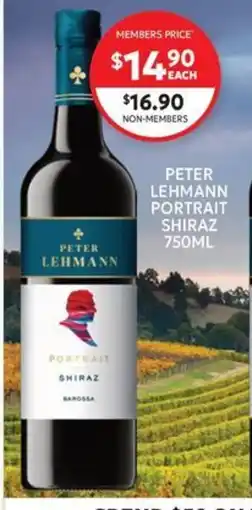 Harry Brown Peter Lehmann Portrait Shiraz offer