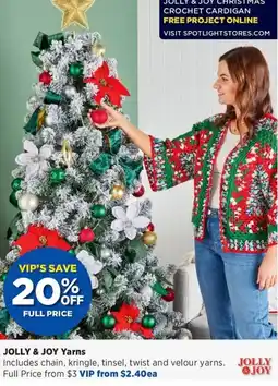 Spotlight Jolly & Joy Yarns offer