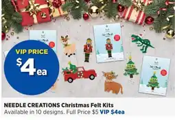 Spotlight Needle Creations Christmas Felt Kits offer