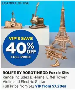 Spotlight Rolife by Robotime 3D Puzzle Kits offer