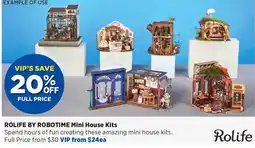 Spotlight Rolife by Robotime Mini House Kits offer