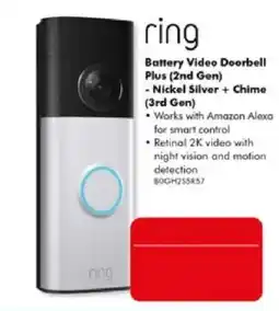 The Good Guys ring Battery Video Doorbell Plus offer