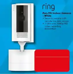 The Good Guys ring Pan-Tilt Indoor Camera - White offer