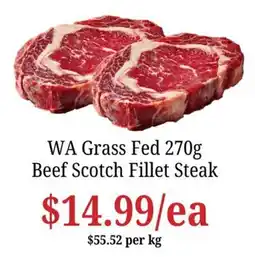 Farmer Jack's WA Grass Fed Beef Scotch Fillet Steak offer