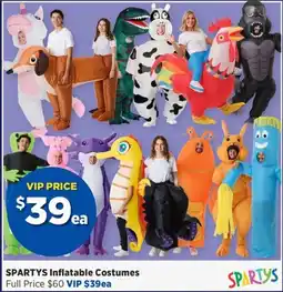 Spotlight SPARTYS Inflatable Costumes offer