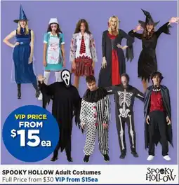Spotlight Spooky Hollow Adult Costumes offer