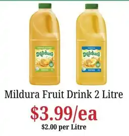 Farmer Jack's Mildura Fruit Drink 2 Litre offer