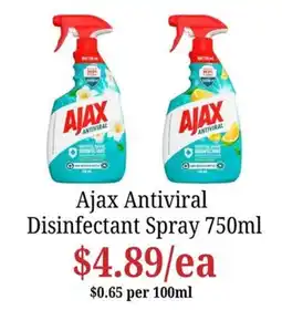 Farmer Jack's Ajax Antiviral Disinfectant Spray offer