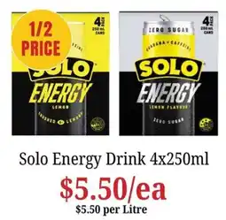 Farmer Jack's Solo Energy Drink offer