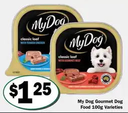 Friendly Grocer My Dog Gourmet Dog Food 100g Varieties offer