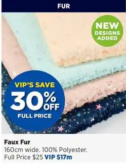 Spotlight Faux Fur offer
