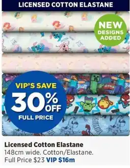Spotlight Licensed Cotton Elastane offer