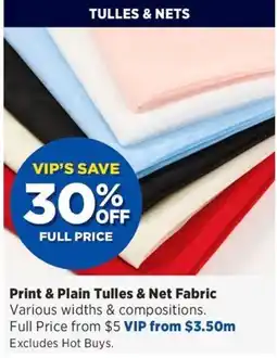 Spotlight Print & Plain Tullles & Net Fabric offer