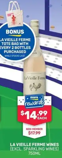 Bottlemart La vieille ferme wines offer