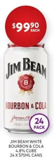 Harry Brown Jim Beam White Bourbon & Cola offer
