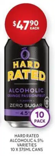 Harry Brown Hard Rated Alcoholic Orange Passionfruit offer