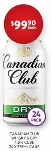 Harry Brown Canadian Club Whisky & Dry offer