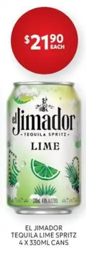 Harry Brown El Jimador Tequila Lime Spritz offer