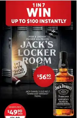 Harry Brown Jack Daniel's Old No.7 Tennessee Whiskey offer