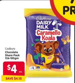 Spar Cadbury Chocolate Share Pack offer