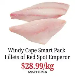 Farmer Jack's Windy Cape Smart Pack Fillets of Red Spot Emperor offer