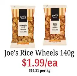 Farmer Jack's Joe's Rice Wheels offer
